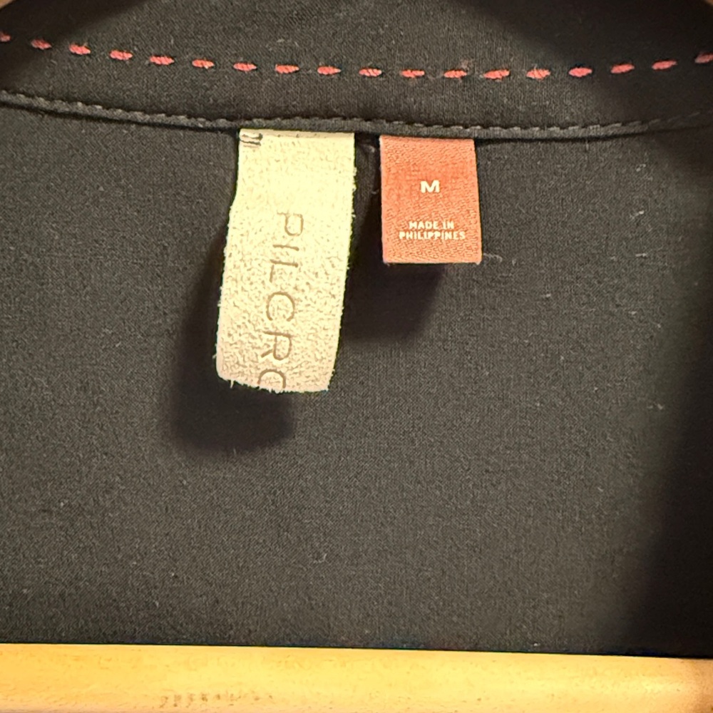 PILCRO Floral Velvet Button Down - Picture 2 of 6